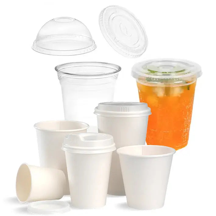 Coffee & Juices Cups + Lids ECO BOX