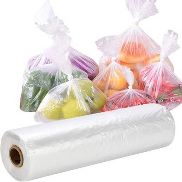 Clear Plastic Convenience Grocery Bags Large 10.5"x20" 2 Rolls/case ECO BOX